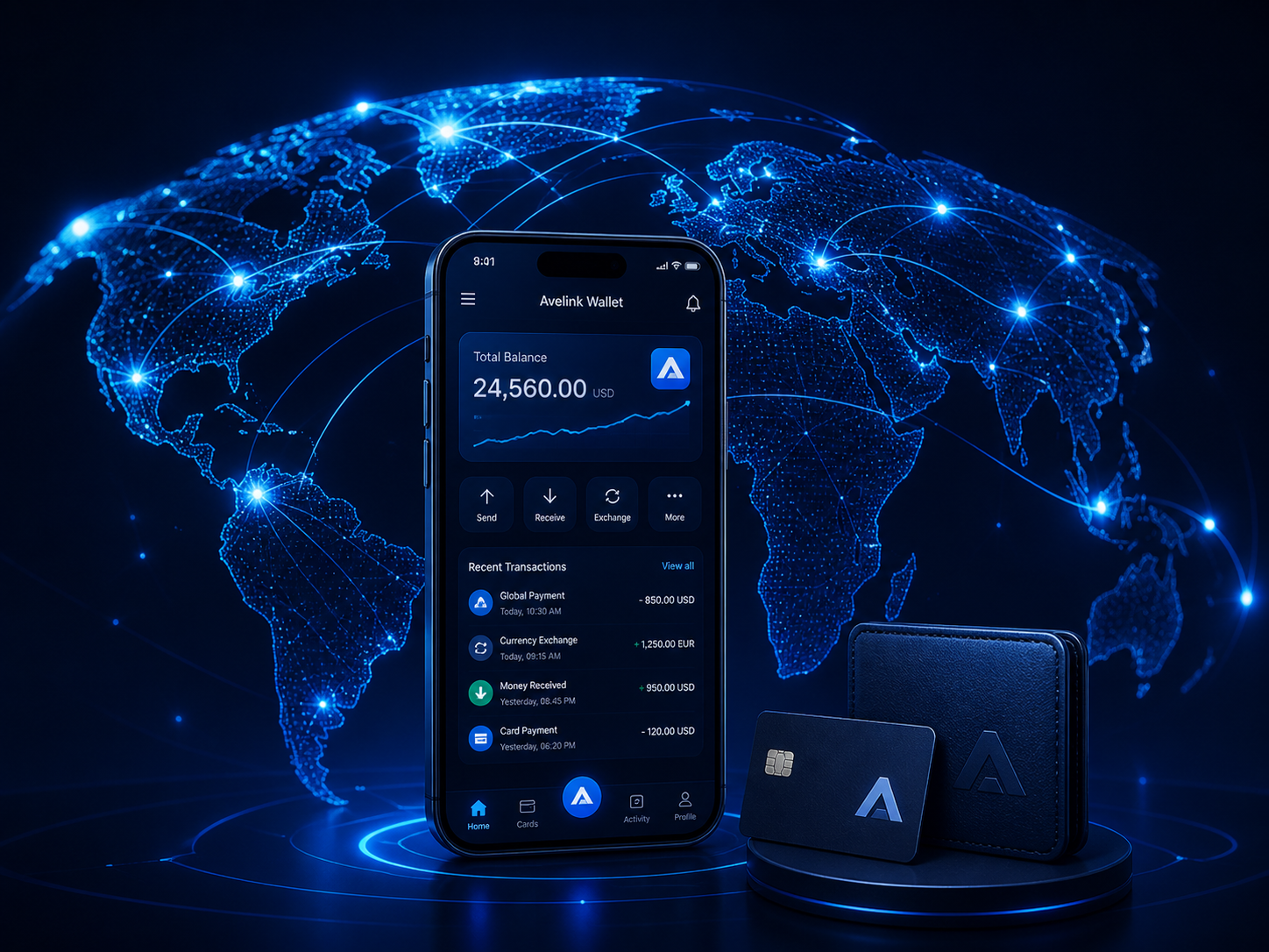 Avelink global wallet network showcase