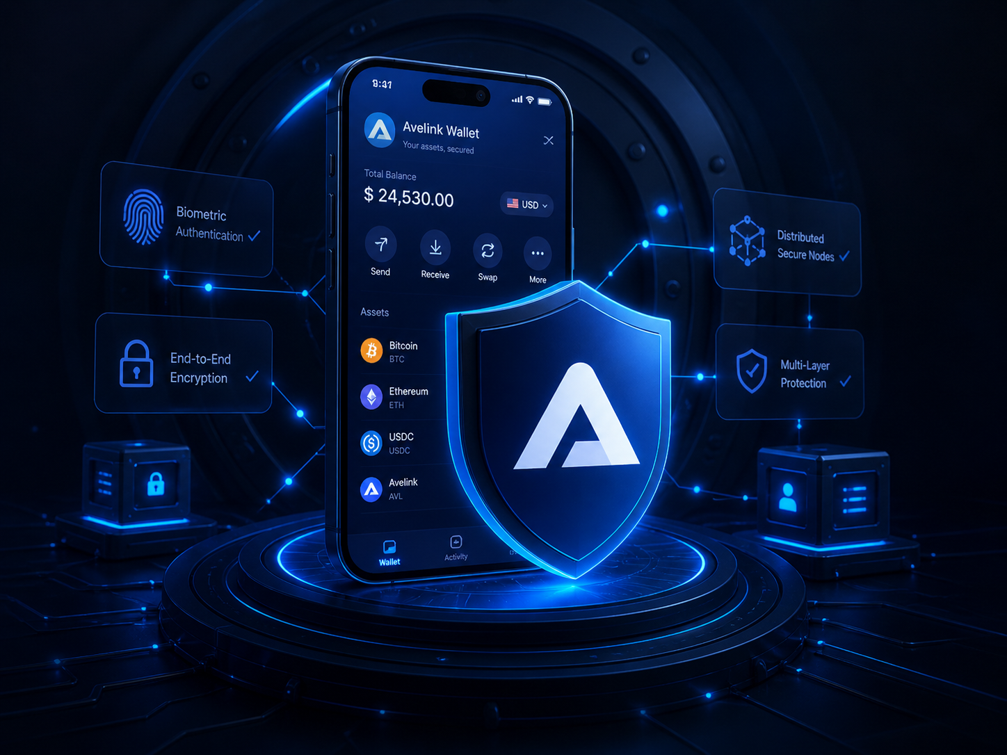 Avelink privacy and security visual